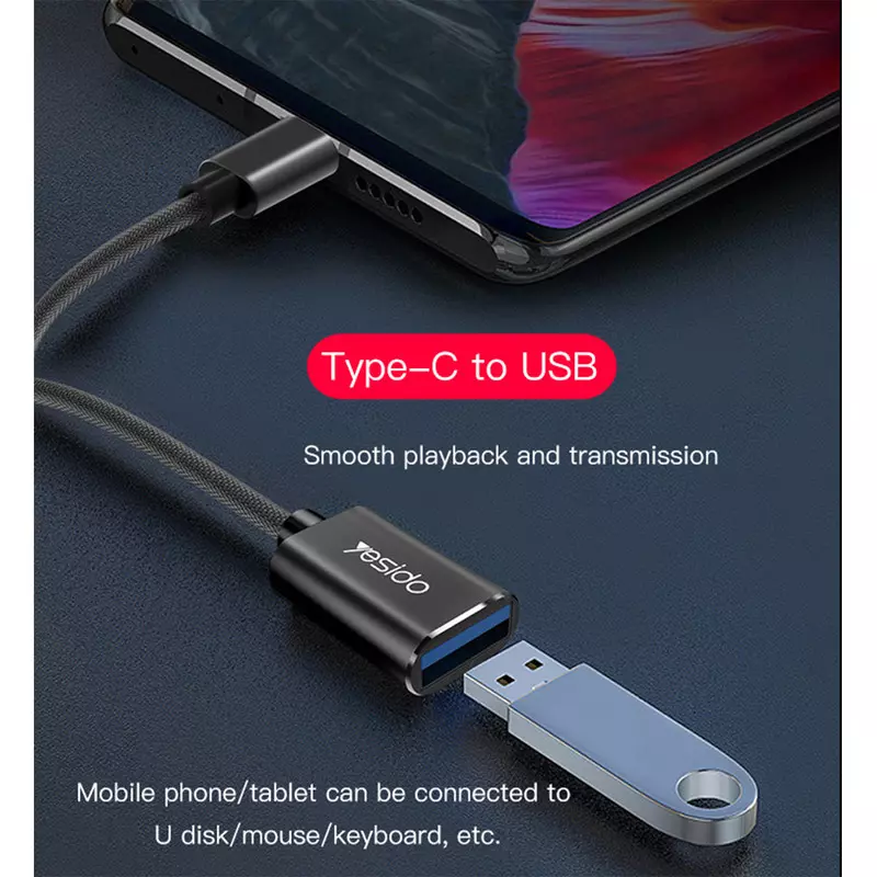 تبدیل TYPE-C OTG USB3 یسیدو مدل GS01